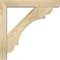 Ekena Millwork Olympic Block Rough Sawn Bracket w/ Offset Brace, Douglas Fir, 4"W x 18"D x 18"H BKT0402X18X18OLY05RDF - alternate 3